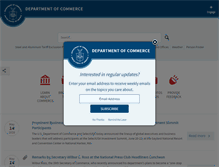 Tablet Screenshot of commerce.gov
