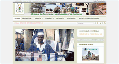 Desktop Screenshot of commerce.gov.bf