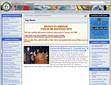 Tablet Screenshot of 2001-2009.commerce.gov